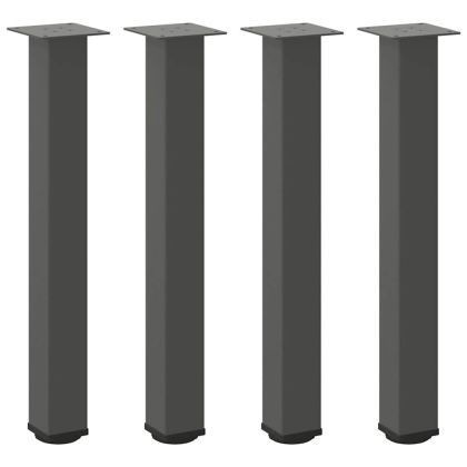 Крака за конзолна маса, 4 бр., антрацит, 72-74 см, стомана