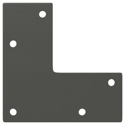 Крака за масичка за кафе, конична форма, 4 бр., антрацит, 42-43 см, стомана