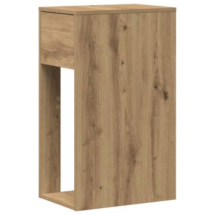 Стойка за компютърна кула с чекмедже дъб артизан 30x44x74 см