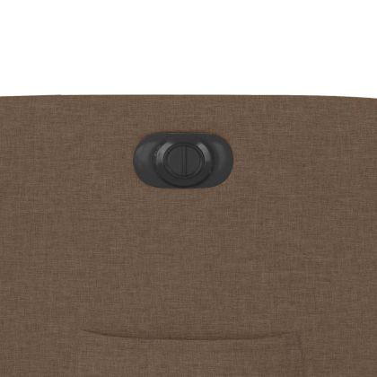 Електрически наклоняем стол, кафяв, текстил