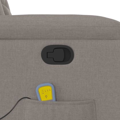 Масажен наклоняем стол, таупе, текстил