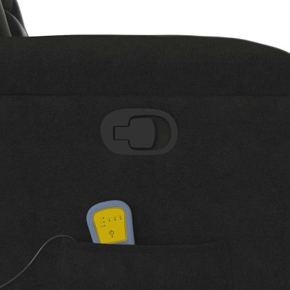 Масажен наклоняем стол, черен, микрофибърен текстил