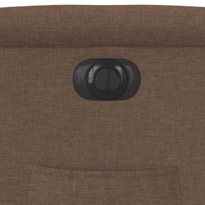 Електрически наклоняем стол, кафяв, текстил