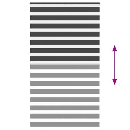 Зеброва щора 130x200 см ширина на плата 125,9 см полиестер