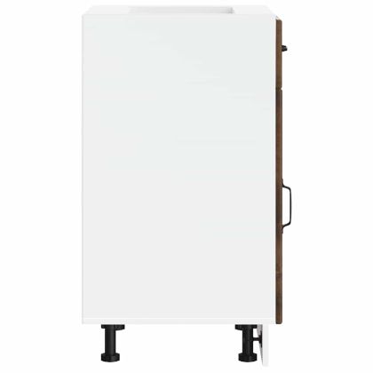 Кухненски шкаф Lucca, опушен дъб, инженерно дърво