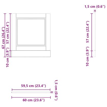 Панел за съдомиялна машина, Porto, дъб артизан, инженерно дърво