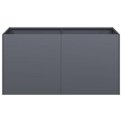 Кашпа, антрацит, 80x40x40 см, студеновалцувана стомана