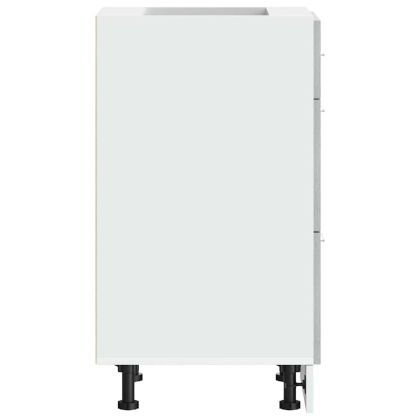 Долен шкаф "Lyon", сив, цвят сонома, 40x46x81,5 см, инженерно дърво