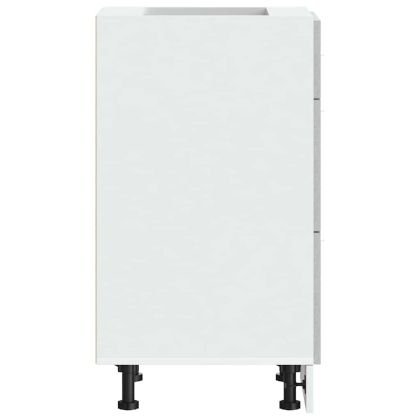 Долен шкаф "Lyon", бетонно сив, 40x46x81,5 см, инженерно дърво