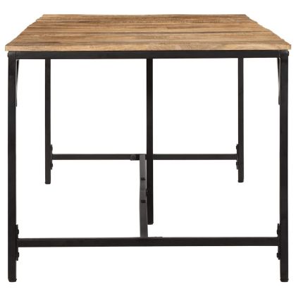 Трапезна маса, 220x90x75 cм, мангово грубо дърво масив