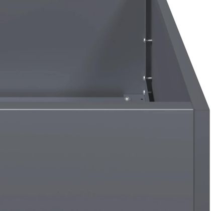 Кашпа, антрацит, 40x40x30 см, стомана