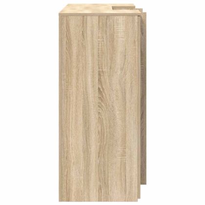 Приемно бюро, дъб сонома, 135x50x103,5 см, инженерно дърво