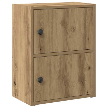 Библиотека, дъб артизан, 40x24x52 см, инженерно дърво