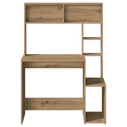 Бюро с рафтове, дъб артизан, 100x45x140 см, инженерно дърво