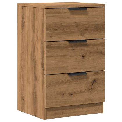 Нощно шкафче, дъб артизан, 40x36x65 см, инженерно дърво