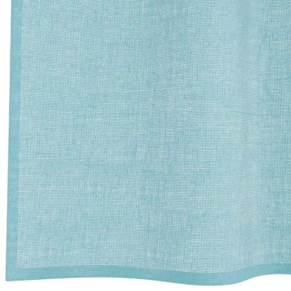 Пердета от воал с прът джобове, 2 бр, тюркоаз