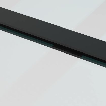 Плъзгаща се врата с обков черна 90x205 см ESG стъкло