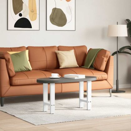 Крака за масичка за кафе, бели, 2 бр., 38 x (42-43) см, стомана