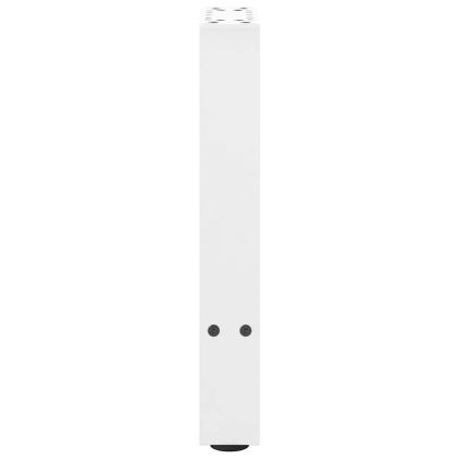 Крака за масичка за кафе, бели, 2 бр., 38 x (42-43) см, стомана