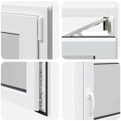 Прозорец за мазе "RISOR" 100x70 см, отваряемо-отварящ се, DIN десен, бял