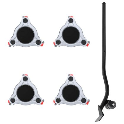 Мебелни колелца 4 бр. с повдигач 14,5x13,5x4 см стомана 400 кг