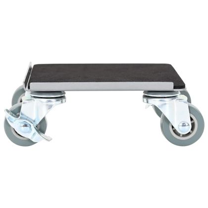 Мебелни колелца 4 бр. с повдигач 13,5x13,5x6 см, стомана 1300 кг