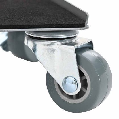 Мебелни колелца 4 бр. с повдигач 13,5x13,5x6 см, стомана 1300 кг