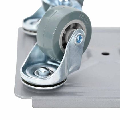 Мебелни колелца 4 бр. с повдигач 13,5x13,5x6 см, стомана 1300 кг