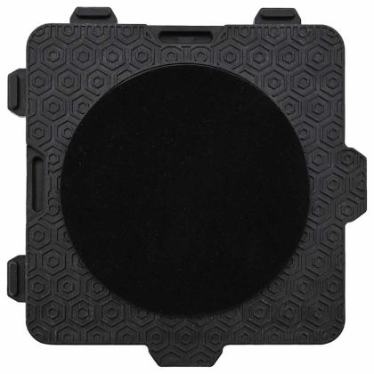 Мебелни колелца 4 бр. с повдигач, черни, 13,5x13,5x4,2 см, 300 кг