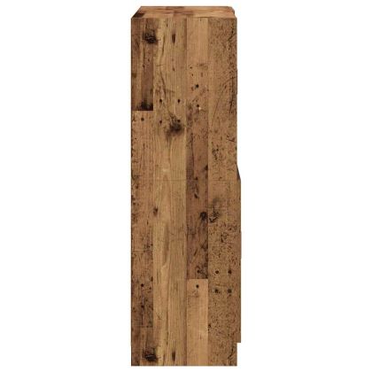 Комплект кухненски шкафове 2 части старо дърво инженерно дърво