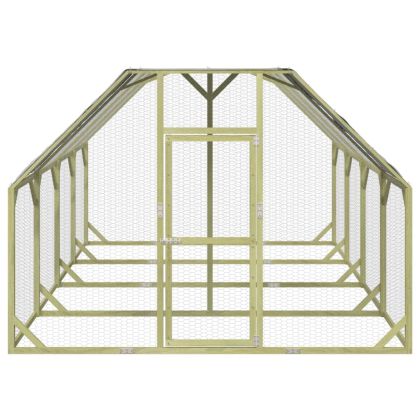 Кокошарник 268x400x190 см импрегниран бор масив