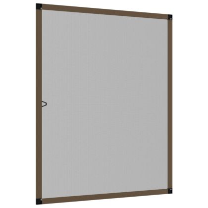 Мрежа против насекоми за прозорци, кафяв, 80x100 см