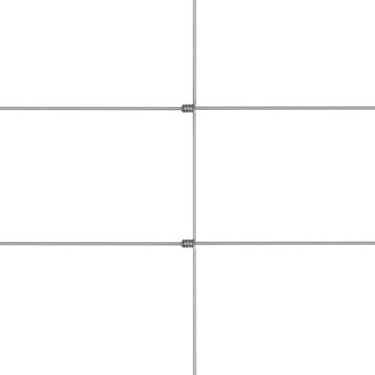 Градинска ограда, поцинкована стомана, сребриста, 50x1 м