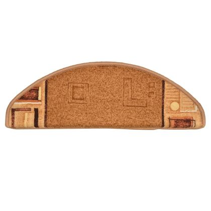 Самозалепващи стелки за стълби, 10 бр, 65x21x4 см, бежови