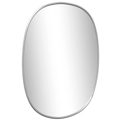 Стенно огледало сребро 40x30 см