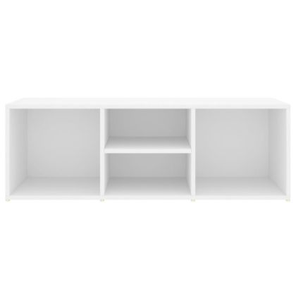 Пейка за съхранение на обувки бяла 105x35x35 см инженерно дърво