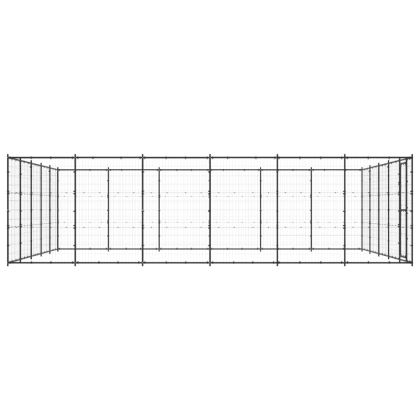Външна клетка за кучета, стомана, 36,3 м²