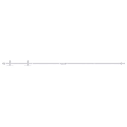 Комплект за мини плъзгаща врата за шкаф, стомана, бял, 183 см