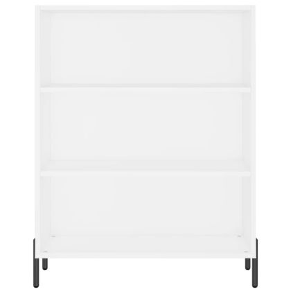 Висок шкаф, бял, 69,5x34x180 см, инженерно дърво