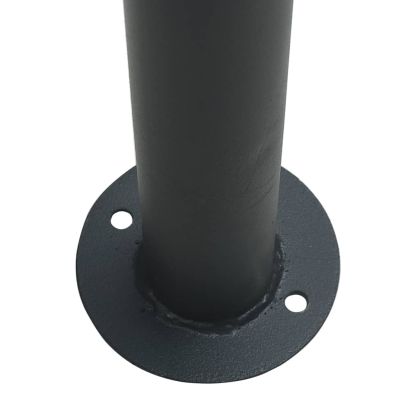 Навес беседка антрацит 4x4 м стомана и текстил