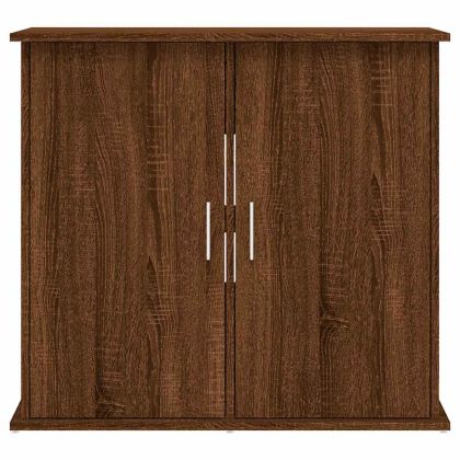 Поставка за аквариум, кафяв дъб, 81x36x73 см, инженерно дърво