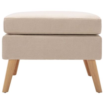 Табуретка, кремава, текстил