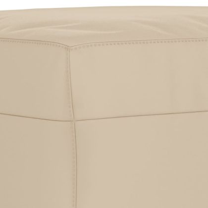 Табуретка, кремава, 60x50x41 см, плат микрофибър