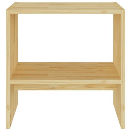 Нощни шкафчета, 2 бр, 40x30,5x40 см, борово дърво масив