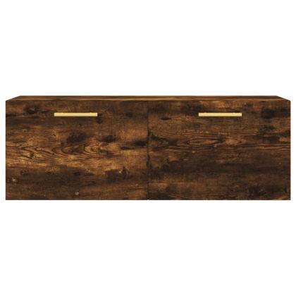 Стенен шкаф, опушен дъб, 100x36,5x35 см, инженерно дърво