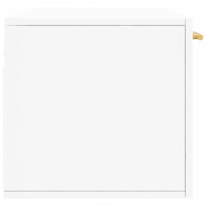 Стенен шкаф, бял, 100x36,5x35 см, инженерно дърво