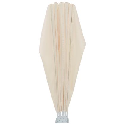 Сгъваема странична тента за тераса, кремава, 200 см