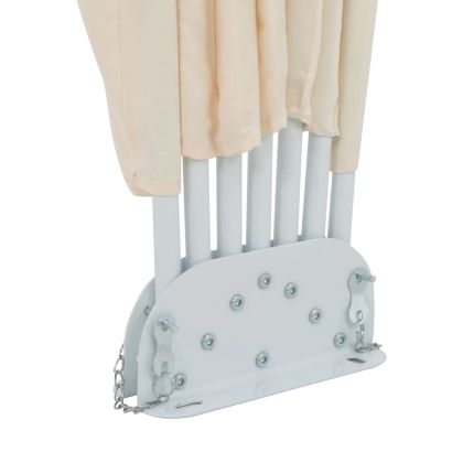 Сгъваема странична тента за тераса, кремава, 200 см