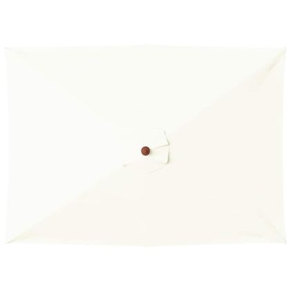 Градински чадър с дървен прът, 150x200 см, пясъчен