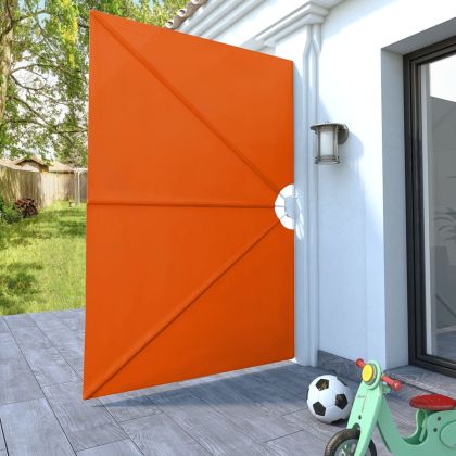 Сгъваема странична тента за тераса, теракота, 240x160 см